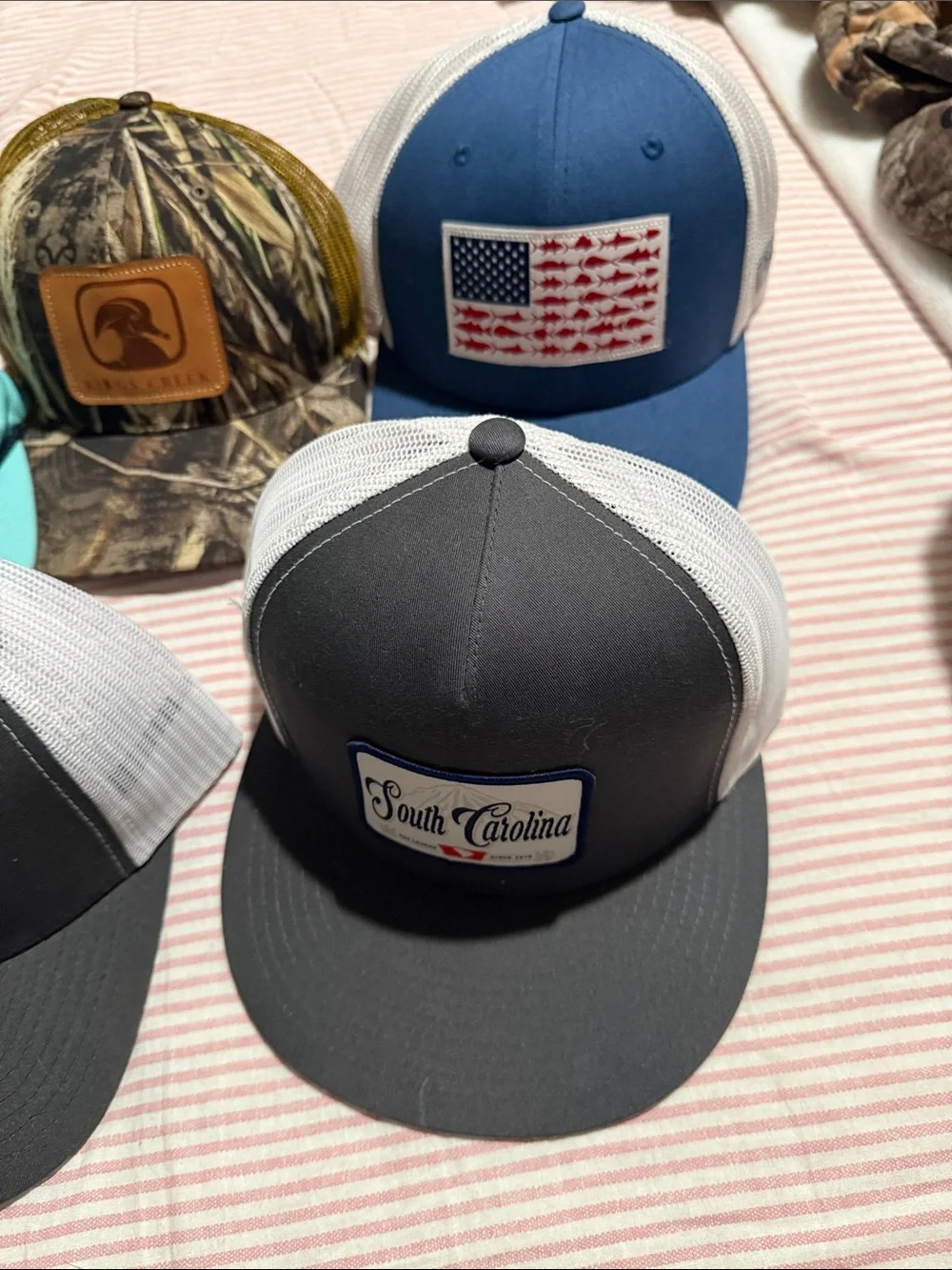 Men's Gray and Black Trucker Cap - Unbranded